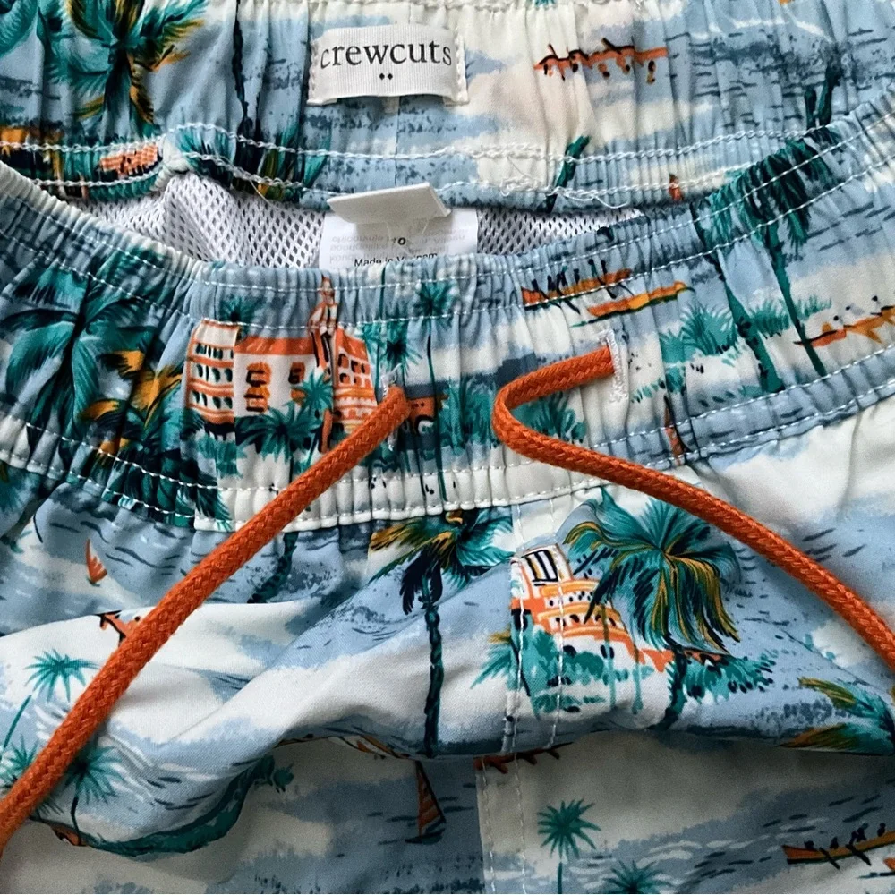 CrewCuts Sz 10 Boys Swim Trunks Swim Shorts JCrew J.Crew Swimsuit EUC